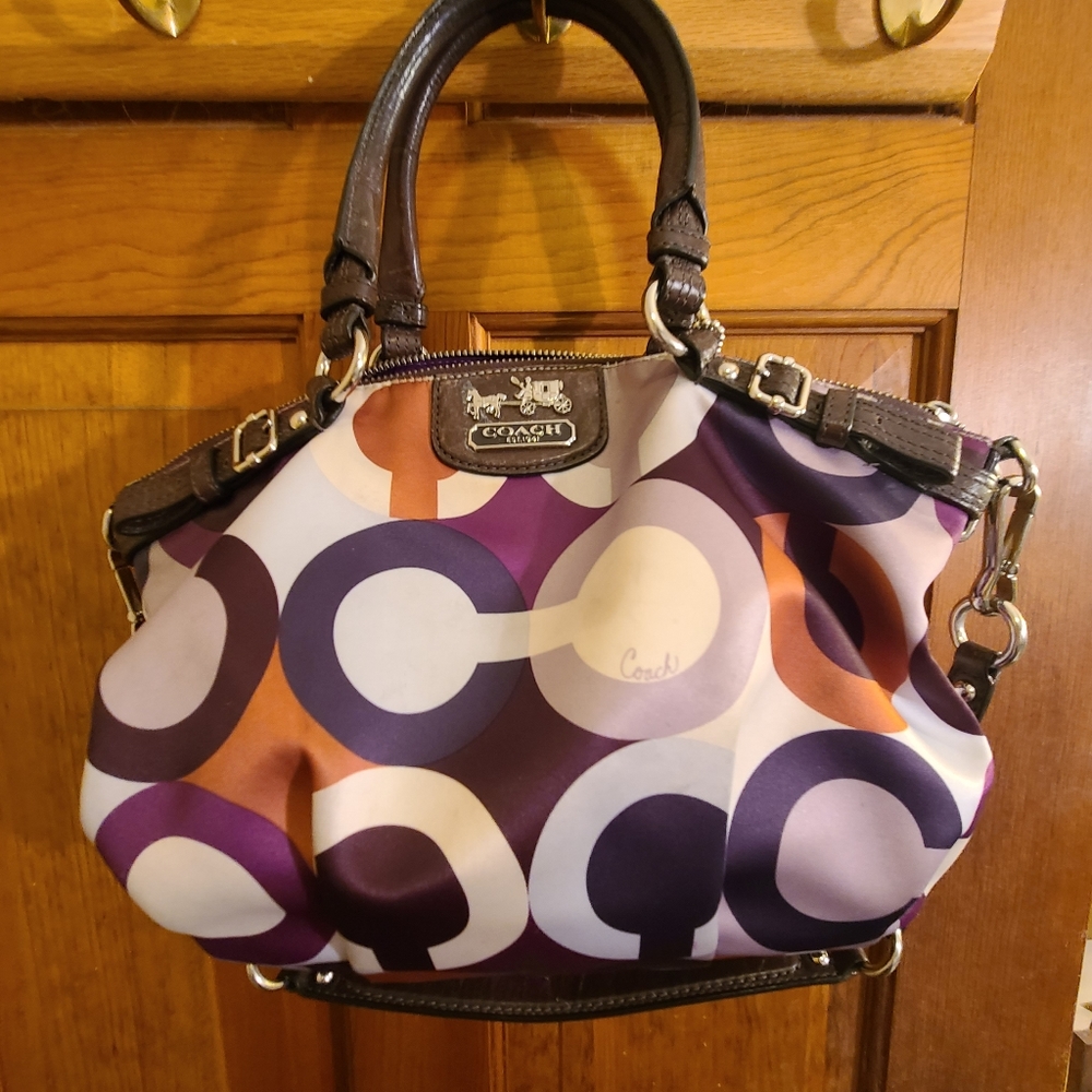 Coach Sateen Madison Op Sophia Satchel & Wallet